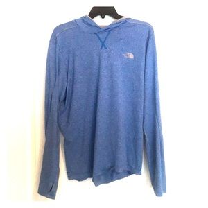Blue North Face dry-fit hoodie